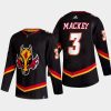 2022 23 connor mackey flames black alternate authentic jersey