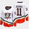 anaheim ducks trevor zegras special edition 2.0 2022 breakaway retro jersey white