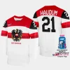 australia hockey lukas haudum 2023 iihf world championship home jersey white