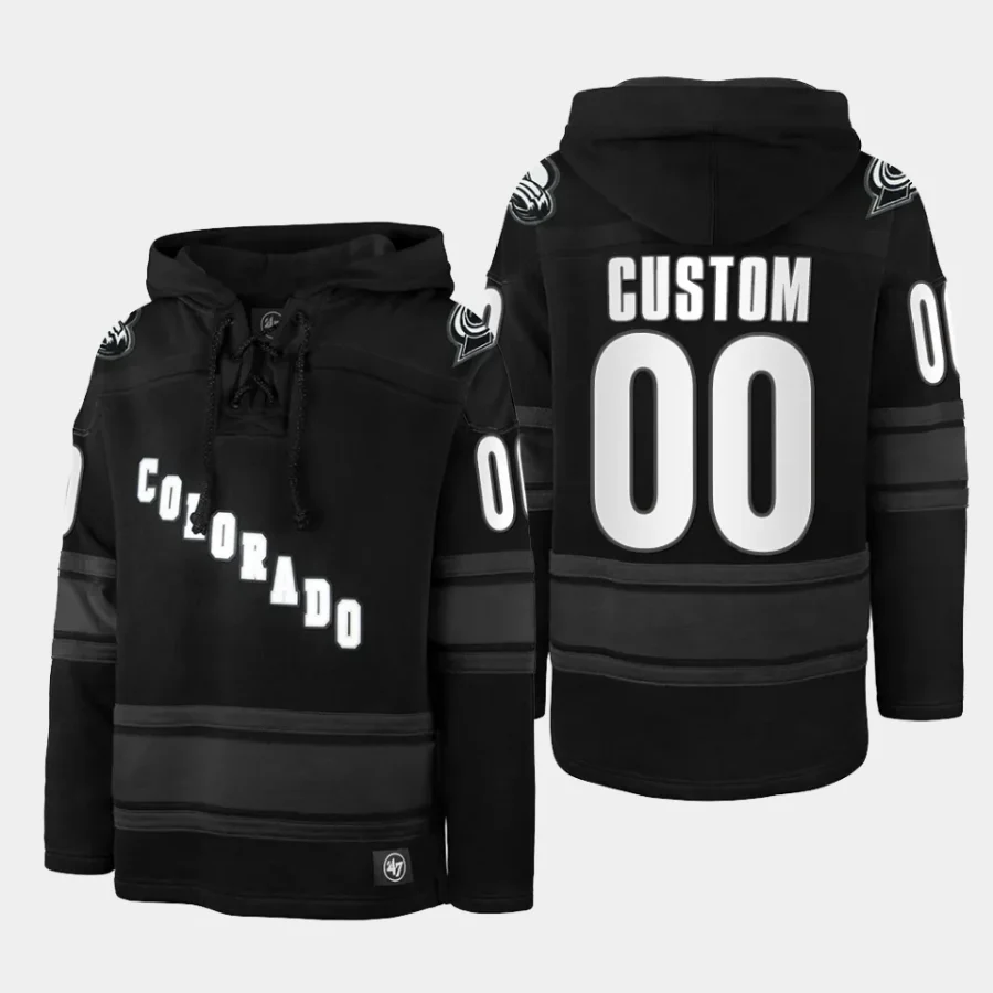 avalanche custom anthracite stadium lights superior lacer hoodie