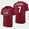 avalanche devon toews burgundy western finals 2022 stanley cup playoffs tee