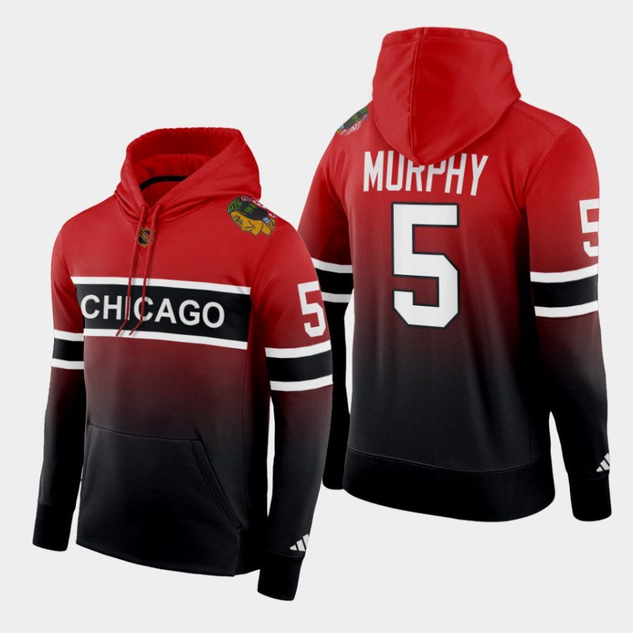 blackhawks connor murphy red black reverse retro 2.0 special edition hoodie