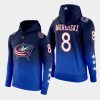 blue jackets zach werenski blue reverse retro 2.0 color crash hoodie