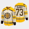 boston bruins charlie mcavoy 100th anniversary 2023 24 premier breakaway player jersey cream