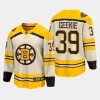 boston bruins morgan geekie 100th anniversary 2023 24 premier breakaway player jersey cream