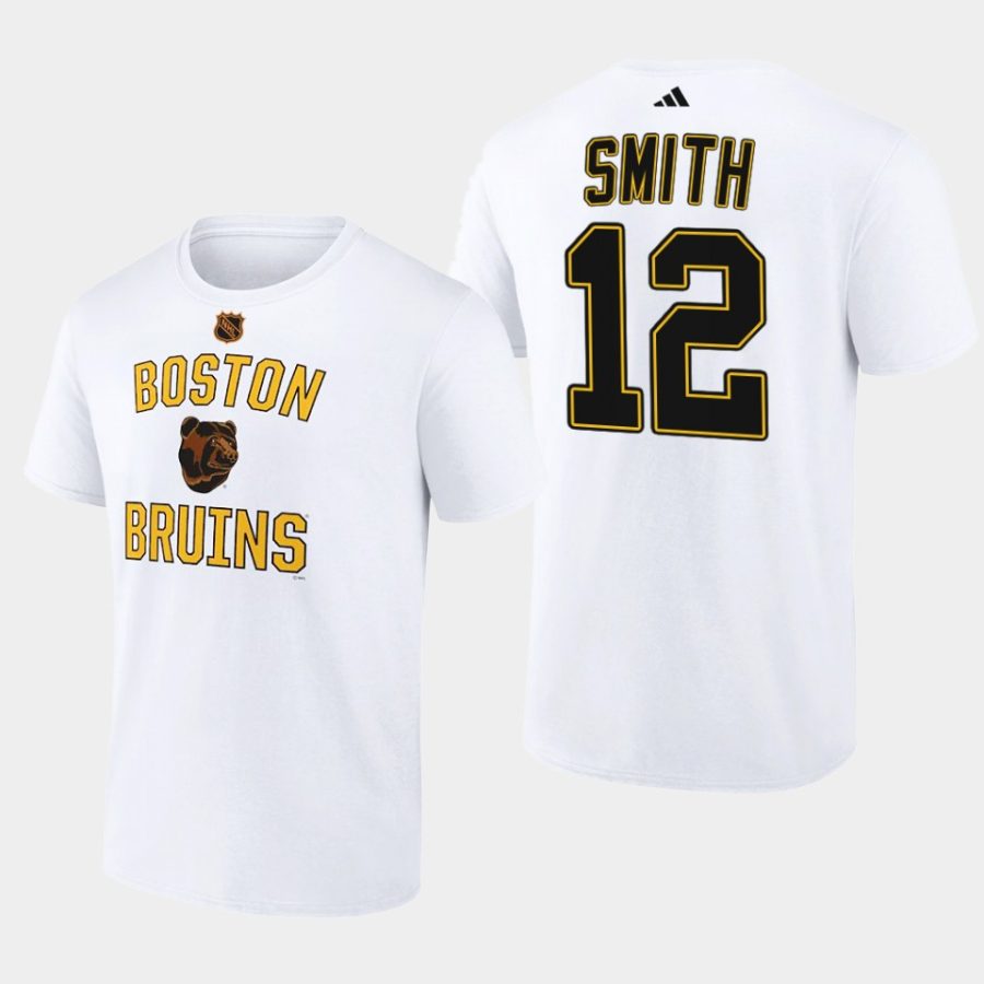 bruins craig smith white wheelhouse reverse retro 2.0 t shirt