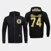 bruins jake debrusk black classic chenille full zip jacket hoodie