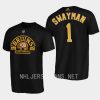 bruins jeremy swayman black 100th anniversary t shirt