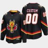 calgary flames custom alternate 2022 23 breakaway player jersey black