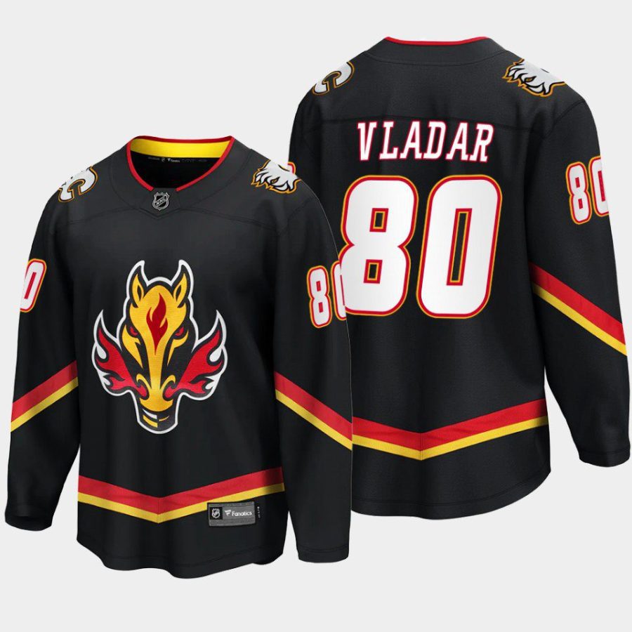 calgary flames dan vladar alternate 2022 23 breakaway player jersey black