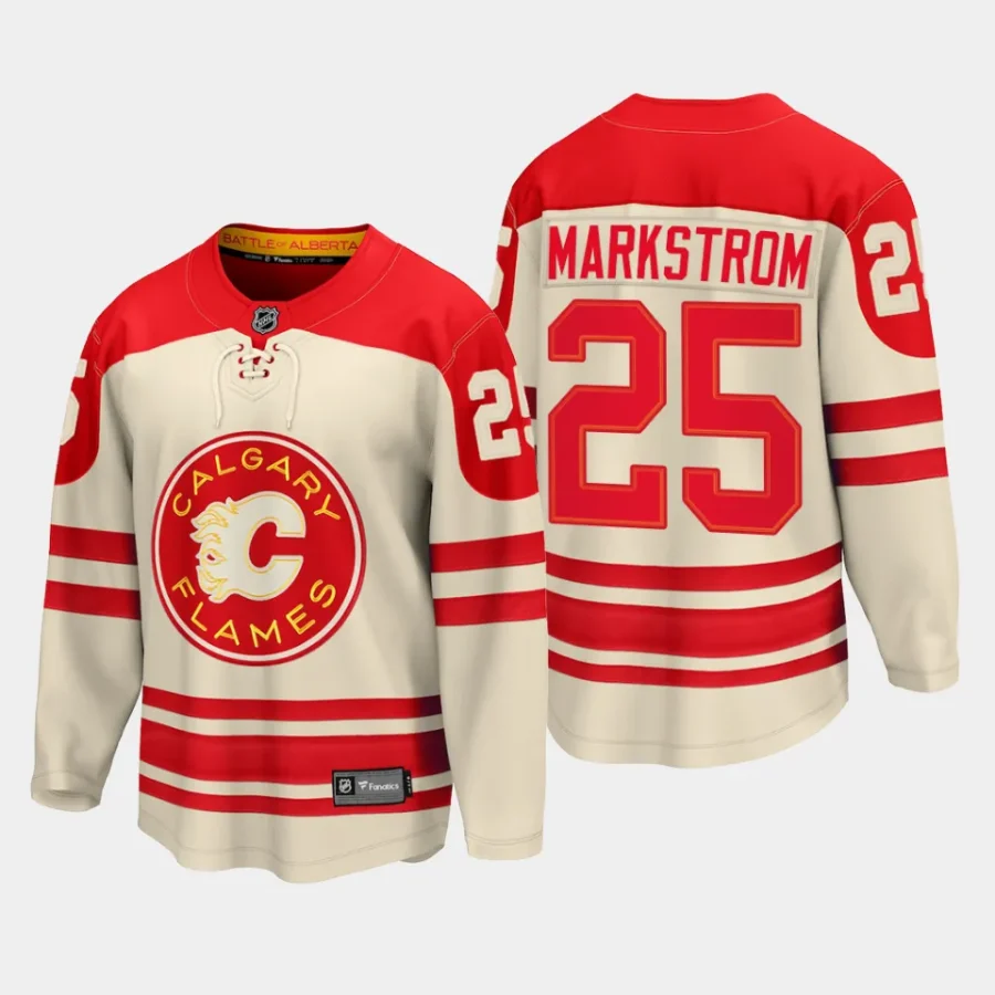 calgary flames jacob markstrom 2023 nhl heritage classic premier breakaway player jersey cream