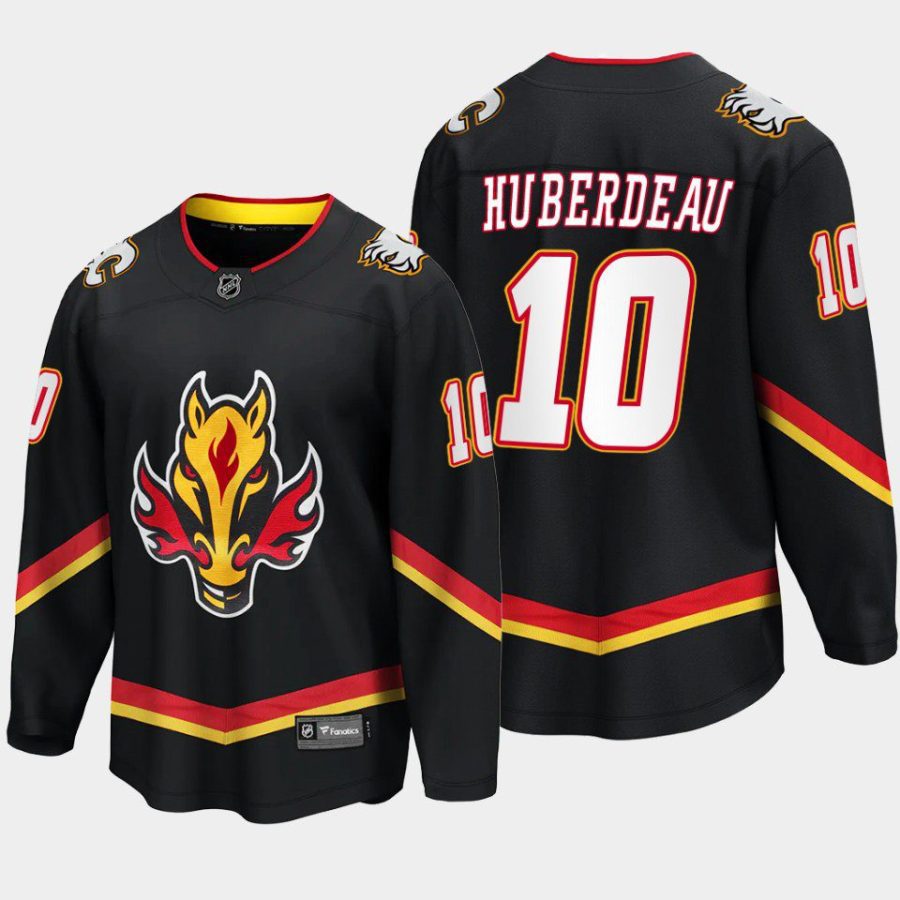 calgary flames jonathan huberdeau alternate 2022 23 breakaway player jersey black