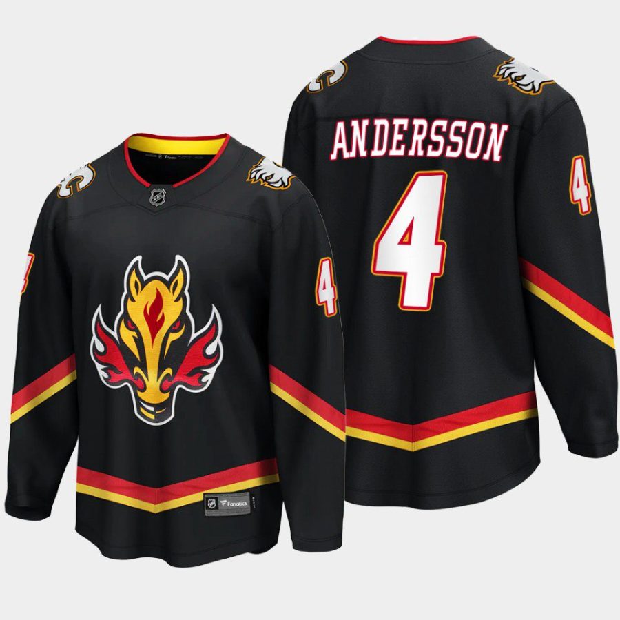 calgary flames rasmus andersson alternate 2022 23 breakaway player jersey black