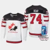 canada hockey ethan bear 2023 iihf world championship men home jersey white