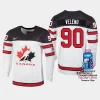 canada hockey joe veleno 2023 iihf world championship men home jersey white