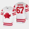 canada hockey morgan geekie 2022 iihf world championship home jersey white