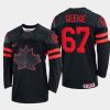 canada hockey morgan geekie 2022 iihf world championship replica jersey black