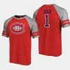 canadiens red fathers day greatest dad raglan tri blend t shirt