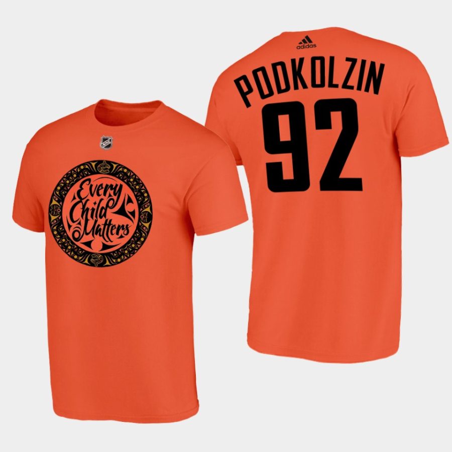 canucks vasily podkolzin orange limited national day for truth and reconciliation tee