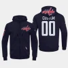 capitals custom navy classic chenille full zip jacket hoodie