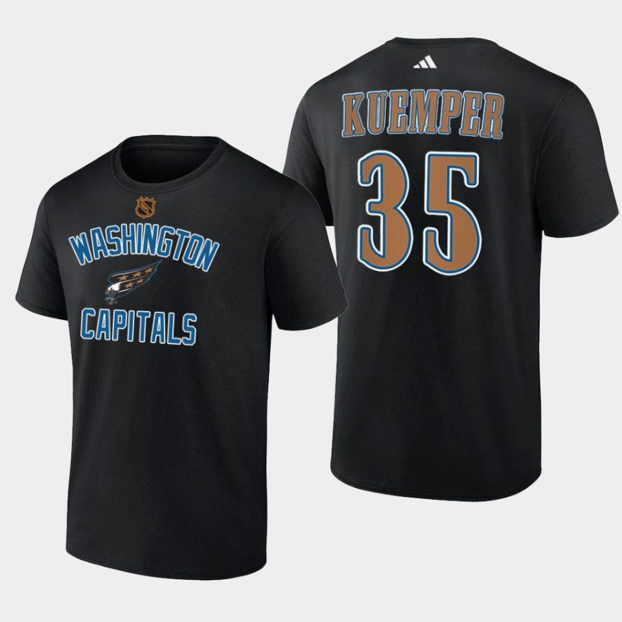 capitals darcy kuemper black reverse retro 2.0 wheelhouse t shirt