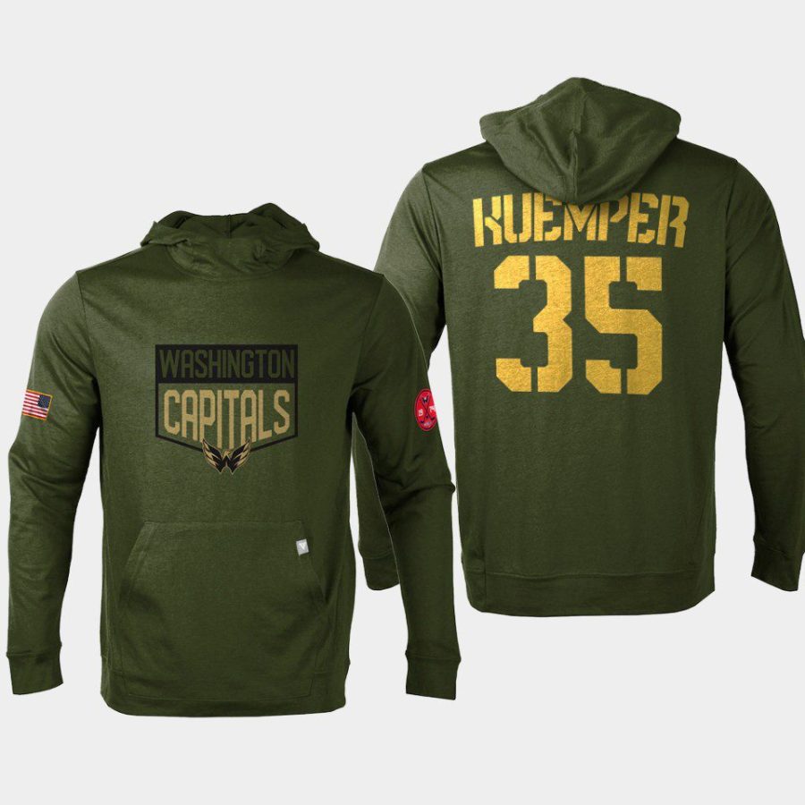 capitals darcy kuemper olive 2022 salute to service levelwear hoodie