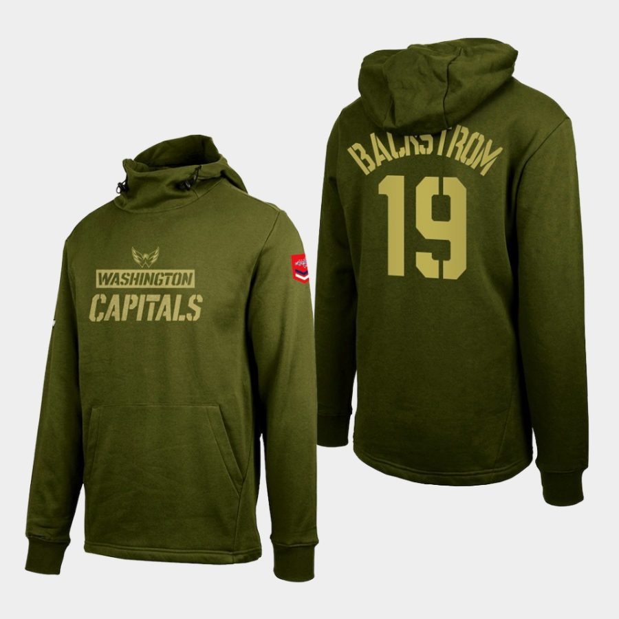 capitals nicklas backstrom olive thrive levelwear hoodie