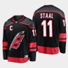 carolina hurricanes jordan staal primary home 2022 23 breakaway player jersey black