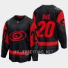 carolina hurricanes sebastian aho 2023 nhl stadium series breakaway player jersey black