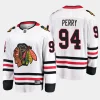 chicago blackhawks corey perry away breakaway player jersey white