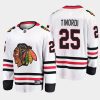 chicago blackhawks jarred tinordi away breakaway player jersey white