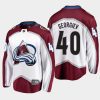 colorado avalanche alexandar georgiev away 2022 trade jersey white