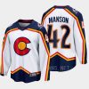 colorado avalanche josh manson special edition 2.0 2022 breakaway retro jersey white