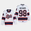 connor bedard regina pats white 2023 nhl draft whl jersey