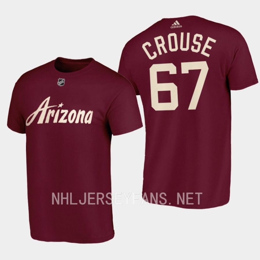 coyotes lawson crouse garnetthird 2022 23desert night alternate t shirt