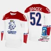 czechia hockey michael spacek 2023 iihf world championship men home jersey white