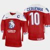 czechia hockey roman cervenka 2022 iihf world championship away jersey red