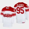 denmark hockey nick olesen 2022 iihf world championship home jersey white