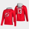 devils nico hischier red skate lace up hoodie