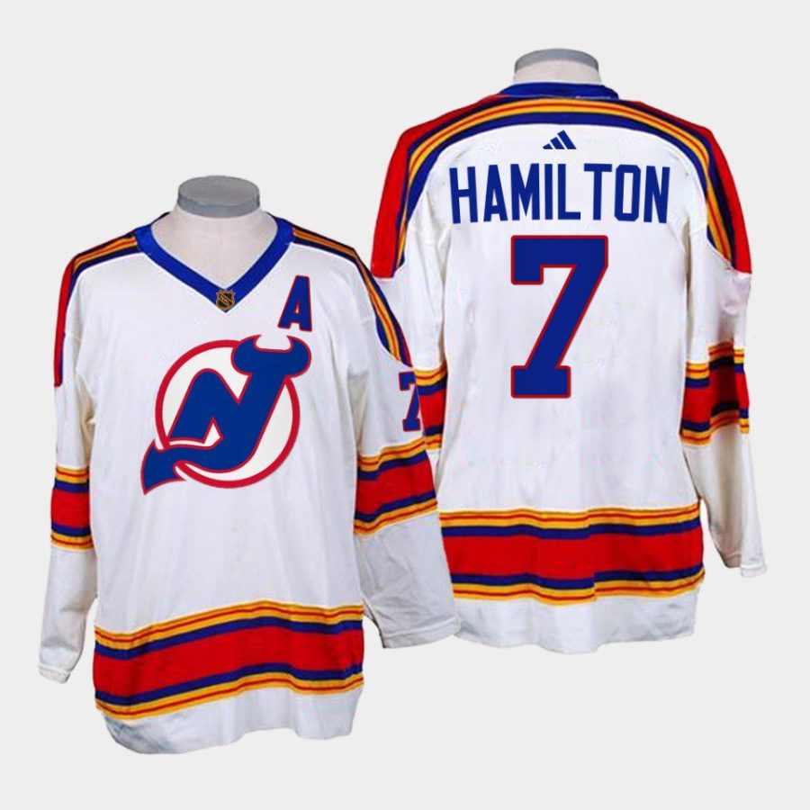 dougie hamilton devils white 2022 23reverse retro 2.0 replica jersey