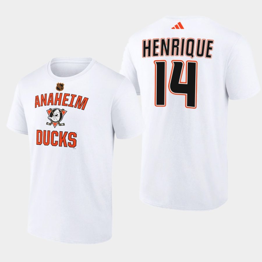 ducks adam henrique whitewheelhouse 2022 23reverse retro 2.0 t shirt