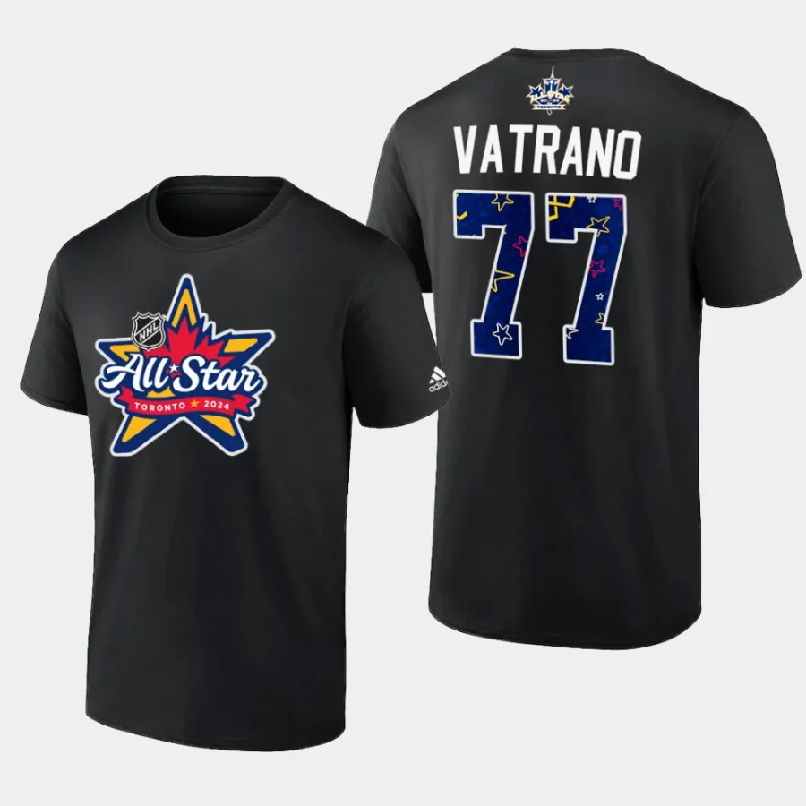 ducks frank vatrano black primary logo 2024 nhl all star t shirt