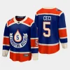 edmonton oilers cody ceci 2023 nhl heritage classic premier breakaway player jersey royal