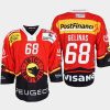 eric gelinas sc bern red 2022ice hockey shirt jersey