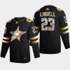 esa lindell stars black 2022 stanley cup playoffs diamond edition authentic jersey