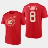 flames christopher tanev red 2023 nhl heritage classic primary logo t shirt