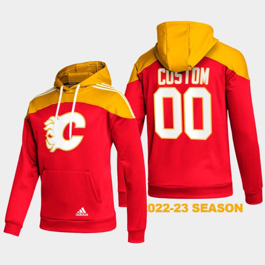 flames custom red stylish aeroready pullover hoodie