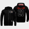 flyers scott laughton black classic chenille full zip jacket hoodie