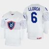 france hockey vincent llorca 2022 iihf world championship home jersey white