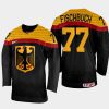 germany hockey daniel fischbuch 2022 iihf world championship away jersey black